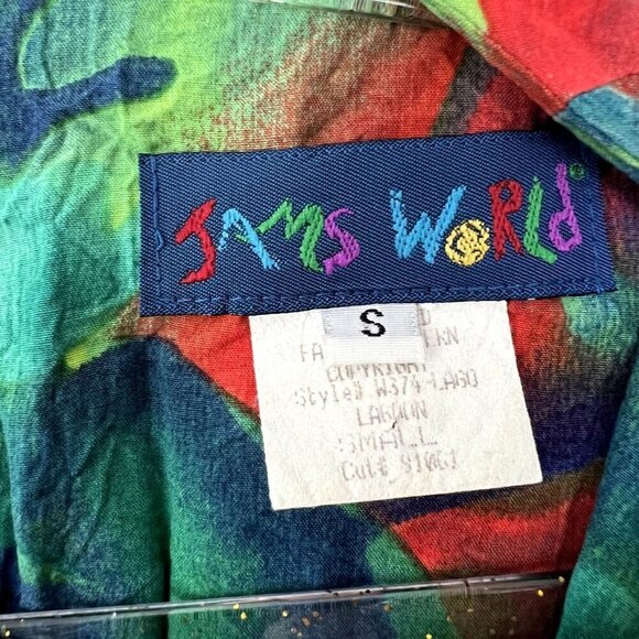 Jams World Hawaii Womens Small Lagoon Floral Sleeveless Tank Rayon Dress - Picture 4 of 9